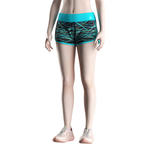 Pantalones Cortos Deportivos para Mujer, Ajuste Seguro, Ultraligeros, Ventilados, con Perforaciones Láser, Cintura Alta, para Actividades al Aire Libre - Product Image 5