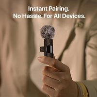 Mini Microphone Lavalier Sans Fil Professionnel pour iPhone, Enregistrement Clair comme du Cristal pour Vidéo et Audio, USB-C, pour Créateurs de Contenu