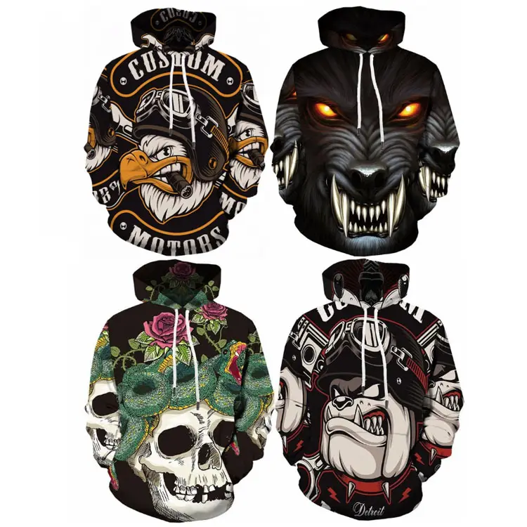 2023 Snelle Levering Adelaar 3d Geprint Heren Streetwear Hoodies Anime Sweatshirt Capuchon Dier Heren Kleding Casual Sweatshirts Man