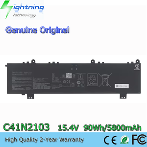 Nouvelle batterie d'ordinateur portable d'origine C41N2103 <span class=keywords><strong>Asus</strong></span> <span class=keywords><strong>ROG</strong></span> <span class=keywords><strong>Zephyrus</strong></span> <span class=keywords><strong>Duo</strong></span> <span class=keywords><strong>16</strong></span> GX650RX GX650RS GX650RW - Product Image 1