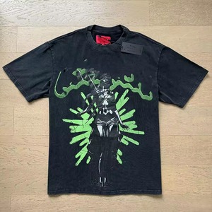 T-shirt a maniche corte unisex di marca, taglie forti, vestibilità ampia, effetto invecchiato, per <span class=keywords><strong>giovani</strong></span> - Product Image 5