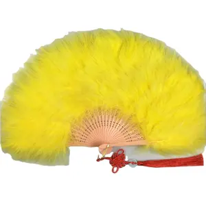 Liên Hoan Perfomance Khiêu Vũ Trung Quốc Red Đà Điểu Feather Fan