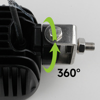 12V 24V 3.5 pouces 50W haute puissance carré inondation et tache 360 ° degrés en acier inoxydable a mené la lumière de travail pour l'exploitation minière de tracteur de camion