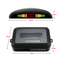 Sistema de Aparcamiento Smartour con 4 Sensores CCD LDE, Radar de Marcha Atrás con Pantalla LCD, Rango de Detección de 30-250 cm, Impermeable IP67, Sensor de Punto Ciego y G-Sensor