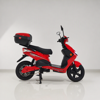 BICYSTAR Moto électrique à deux roues pour livraison de nourriture, logistique et coursier, moteur puissant 60V 2000W, coffre de grande capacité
