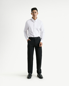 Camisa Oxford transpirable de manga larga para hombre, ajustada, informal, de negocios, estilo Formal, en variedad de colores, poliéster/algodón, rutina de Vietnam - Product Image 5