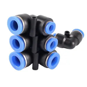 PV Pneumatic Air Elbow Plastic Push to Quick Connect Tube Fitting 2-way L type pneumatic fitting connector