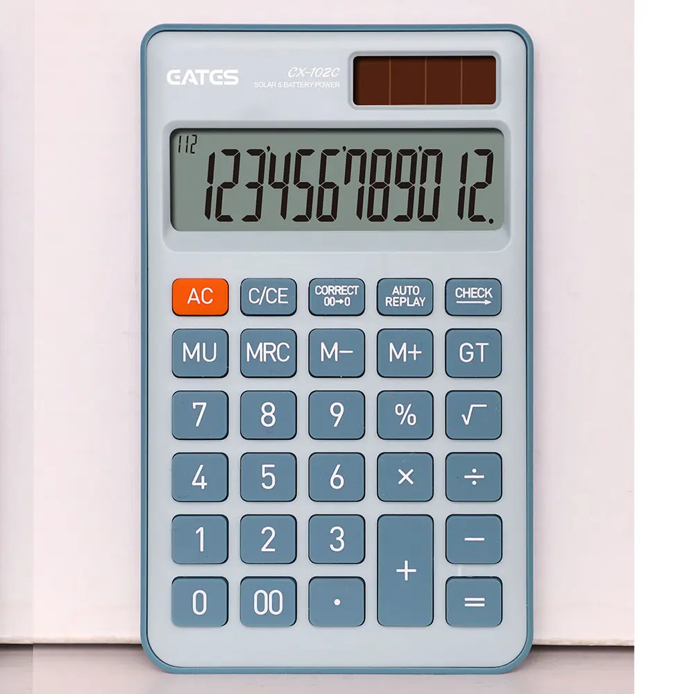 Cheap Pocket calculator 10/12 digits Solar Power small calculator mini color calculator