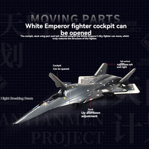 Modèle d'avion de chasse White Lord en alliage de simulation à l'échelle 1:50, licence authentique du projet South Heaven <span class=keywords><strong>Gate</strong></span>, collection de modèles d'avions jouets - Product Image 4