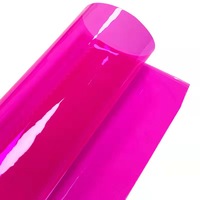 [Ready Stock] Film PVC Transparan Berwarna Guangdong 0.8mm - untuk Tas Jelly, Tas Kosmetik, Tempat Pensil