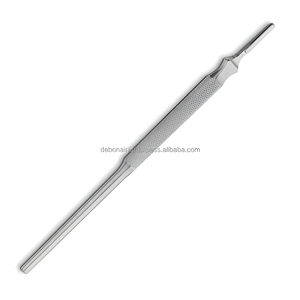 Manche de scalpel Debonairii Corwin en acier inoxydable, instrument chirurgical à lame ronde moletée, fournisseur en gros - Product Image 4