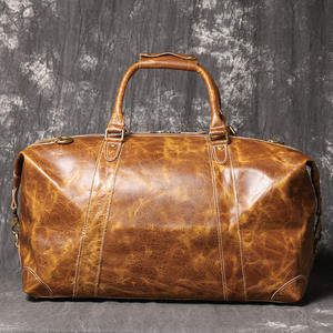 Bolsa de Viaje de Cuero Vacuno de Primera Calidad, Gran Capacidad, para Viajes de Negocios o Fin de Semana, Multifuncional, de Hombro - Product Image 4