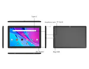 شاشة ram 2gb rom 32gb wifi tablet pc android مع منفذ USB شحن تيار مستمر للصناعة نظام pose تخزين الطابعة