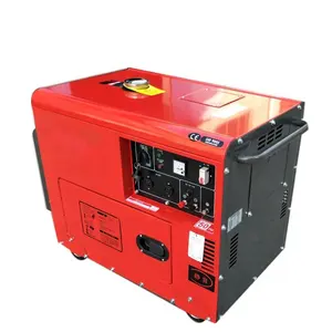 7kW 8KVA làm mát bằng không khí di động im lặng 5KW 6KW 7kW 8KW 9KW Máy phát điện diesel