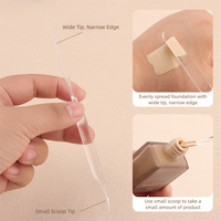 Palette de maquillage transparente pliable en plastique, couleur personnalisée, plateau de mélange pour le maquillage du visage, plateau de rangement multifonctionnel pour fond de teint liquide