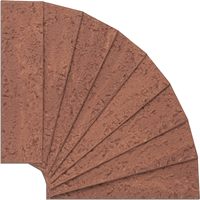 Tuiles murales en faux briques rouges 3D, minéraux inorganiques fins, placages intérieurs, appartements, chambre à coucher, salle de bain, cuisine, clôture, panneaux muraux