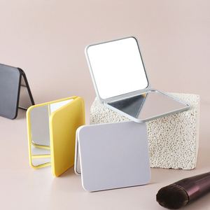 2-face Make up <b>Mirror</b> Square Portable Cute Girl's Gift Hand Mini Magnifying <b>Mirror</b> Pocket <b>Double</b>-<b>sided</b> Makeup <b>Mirror</b> Compact - Product Image 6