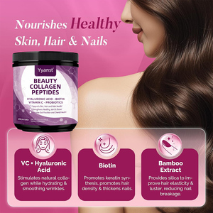 OEM/ODM Biotin Vitamin C Probiotics smooth skin support nails and joint health sugar free beauty <b>collagen</b> peptide powder - Product Image 5