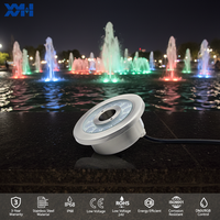 XYH Projektqualität IP68 Edelstahl LED-Brunnenleuchte DMX/RDM RGBW 6W-27W Hochleuchtkraft für Musikbrunnen und Landschafts-Wasserspiele