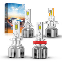Grossiste de phares à LED Canbus 360 9005 9006 Prix d'usine Sun Design 9012 H11 H7 H4 Ampoule de phare à LED de voiture