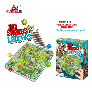 Juego de Mesa Portátil de Plástico, Ajedrez y Serpientes y Escaleras para Niños - Product Image 1