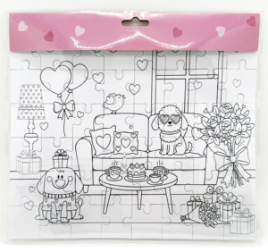 Puzzle da 48 Pezzi per Bambini, Forme di Animali Carini, Gioco Educativo per Bambini, Artigianato Fai-da-Te, Cartone Riciclato Ecologico - Product Image 2