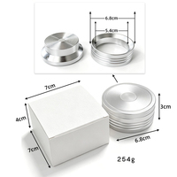 Anneau doseur spécialisé en aluminium 53 mm pour cafetière Moka à double valve, anti-poussière, outil de pressage/remplissage de précision pour café