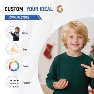 Vêtements d'hiver pour <span class=keywords><strong>tout</strong></span>-petits, <span class=keywords><strong>pull</strong></span> oversize à pois pour enfants, poche intégrée, respirant, <span class=keywords><strong>pull</strong></span> en tricot pour bébé - Product Image 4