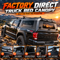 Capot de camion en aluminium pour Ford F150, avec accès latéral, rangement complet pour le lit, barres transversales de toit verrouillables