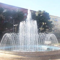 Fontaines interactives à jets d'eau en acier inoxydable de grande taille avec système de contrôle programmable pour les places publiques, les hôtels et les jardins, au design moderne