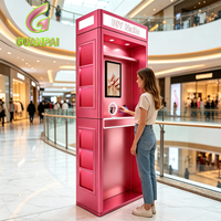Equipo Expendedor de Belleza Comercial y Elegante, Impresora de Arte de Uñas de Autoservicio con IA, Soporte de Pago Global, Pantalla Táctil de 21 Pulgadas