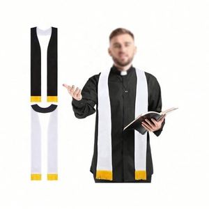 Wholesale Cheap Price New Product Personalized Logo Polyester Fabric Double Sided Advertising Custom <b>Sash</b> Scarf with Tassels - Product Image 6