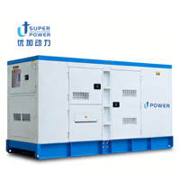 Générateur diesel silencieux continu U+POWER AC 3 50/60Hz 500kVA 600kVA 700kVA avec démarrage automatique ATS et démarrage à distance, sur remorque