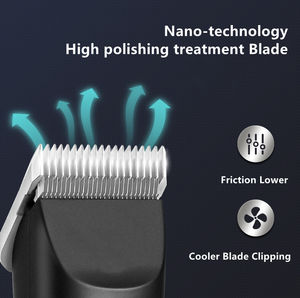 मोटी भारी कोट कुत्तों के लिए पेशेवर पालतू क्लिपर स्टेनलेस स्टील ब्लेड भारी शुल्क सहरहित बैटरी ग्रोमिंग क्लिपर्स - Product Image 5