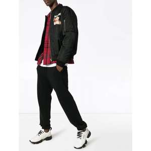 Giacca da <span class=keywords><strong>uomo</strong></span> in Nylon personalizzata da <span class=keywords><strong>uomo</strong></span> elegante con stampa posteriore <span class=keywords><strong>oversize</strong></span> Casual Fit primavera autunno giacca Letterman - Product Image 4