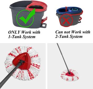 <span class=keywords><strong>Recambio</strong></span> de cabeza de mopa giratoria lavable de alta calidad 360 almohadilla de mopa de microfibra fácil para o-cedro triángulo fácil escurrir - Product Image 5