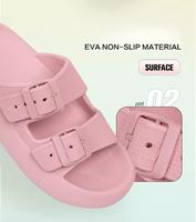 Sandales Femme Printemps-Été Personnalisables à Logo, Souples comme des Nuages, d'Extérieur, à Bout Ouvert, Respirantes, à Boucle, Semelles Épaisses, Antidérapantes, Imperméables, Tendance Mode