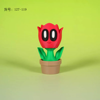 Ornement de personnage de dessin animé mignon imprimé en 3D, plante en pot décorative, jouet créatif, décoration de bureau, cadeau original pour la maison
