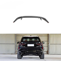 Aileron de toit simple en fibre de carbone pour BMW X3M F97 SUV 4 portes 2022-2023 avec surface époxy hautement polie