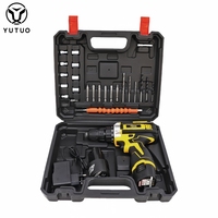 YUTUO prix usine Portable ménage bricolage sans fil sans fil batterie au Lithium outil électrique Kit combiné 12V 24V ensemble de perceuse électrique