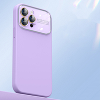 Coque de téléphone portable en silicone avec grande fenêtre, design sportif, haute qualité, couleur unie, protection de l'objectif de l'appareil photo, antichoc pour 11 12 13
