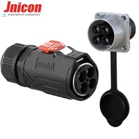Jnicon MJ32 connecteur XLR étanche IP67 prise femelle et connecteurs mâles 4Pin haute tension 80A/600V pour désherbeur