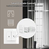 Contrôleur de rideau intelligent Tuya Zigbee WiFi pour maison, hôtel, appartement, bureau, module d'interrupteur intelligent, commande vocale, prend en charge les appareils partagés