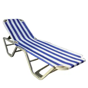UKEA Furnitur Santai, Aluminium Kolam Renang Kursi Santai Pantai Lounge Sunbed