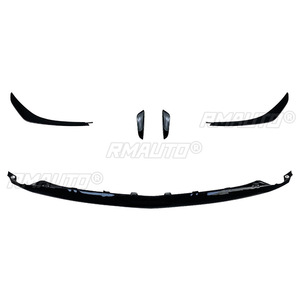 Front Bumper Lip Spoiler Diffuser <b>Splitters</b> Body Kit Aprons Cover Guard for Mercedes-Benz GLA-Class H247 GLA200 GLA35 GLA45 AMG - Product Image 2
