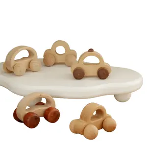 6-12个月木制玩具车婴儿玩耍和出牙玩具