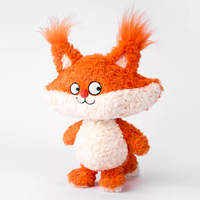 Peluche Renard de la Forêt en Gros pour Anniversaires et Fêtes d'Enfants avec Doublure en Coton PP Ultra Doux Personnalisée et Sac OPP