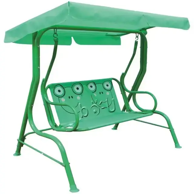 Çocuklar dış mekan mobilyası salıncak veranda bahçe katlanır hamak sandalye gölgelik ile 2 kişilik asılı sandalye