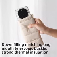 Nouvelle Housse de Protection Hivernale pour Téléphone à Motif Animalier, Isolation en Coton Anti-Gel 360°, Étui de Voyage