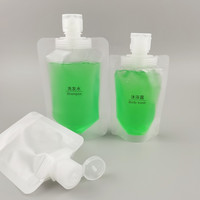 Sachets Doypack multi-tailles avec bec verseur, pochettes de recharge pour shampoing, gel douche, lotion, sacs de voyage pour liquides